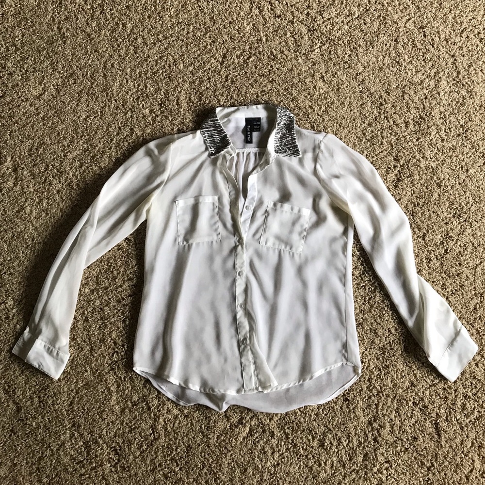 Beaded Collar Blouse